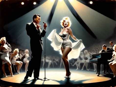 Iconic Duet Frank Sinatra and Marilyn Monroe Captivated in Frank ...