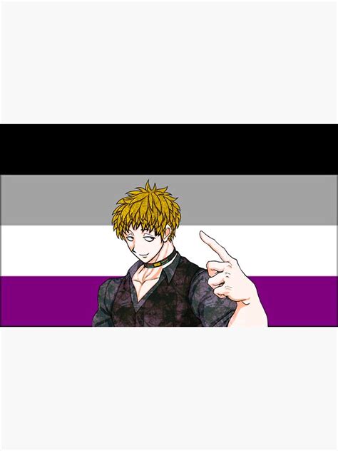 Keiji Shinogi Asexual Pride Sticker For Sale By Cosplayshin Redbubble