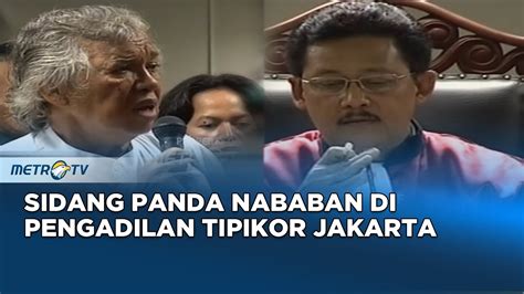 Sidang Panda Nababan Di Pengadilan Tipikor Jakarta Dok Youtube