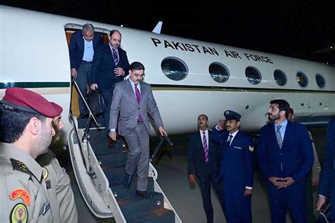 Caretaker Prime Minister Anwaar Ul Haq Kakar Arrives In Kuwait For His