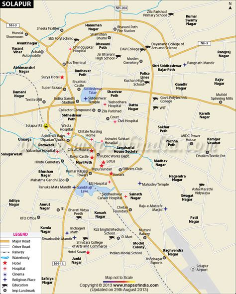 Solapur District Map With Villages - Brandy Tabbitha