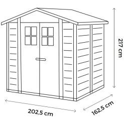 Assurez vous Votre Abri De Jardin En PVC 3 98m² Avec Plancher Evo