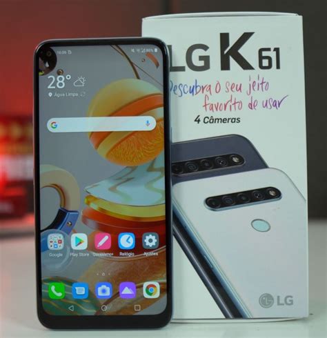 Smartphone LG K61 128GB Titânio 4G Octa-Core – 4GB RAM 6,53” Câm ...