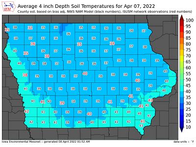 Soil Temperature Map