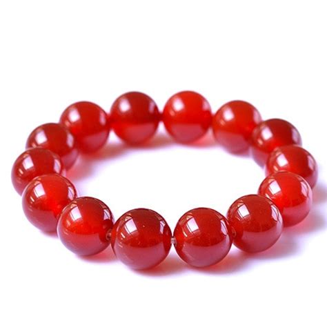 Bracelets en perles d agate rouge naturelle pierres précieuses