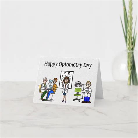 Eye Doctor And Staff Thank You Card Optometry Day Zazzle