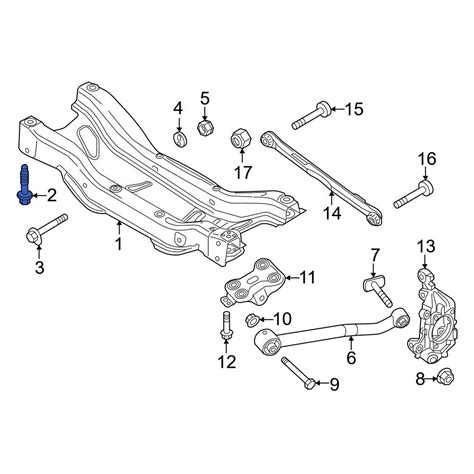 Jeep Oe Aa Front Suspension Crossmember Bolt