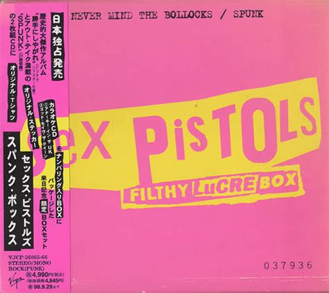 Sex Pistols Filthy Lucre Box Japanese Cd Album Box Set 494251