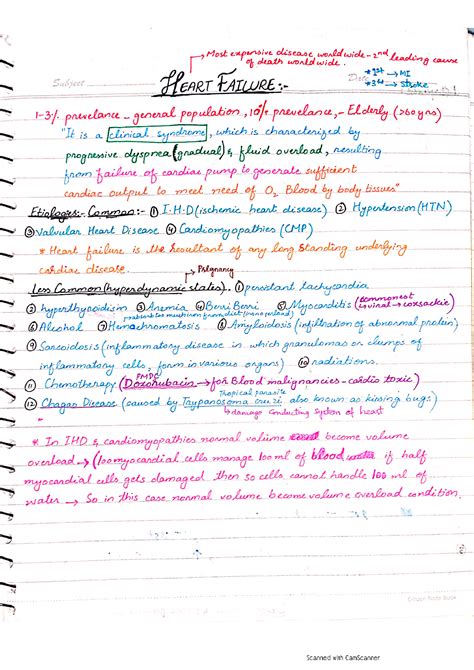 SOLUTION Reason Of Heart Failure With Its Type Studypool