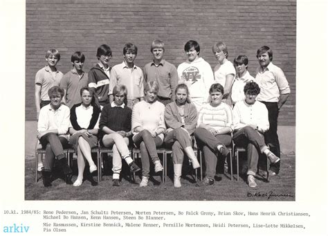 arkiv dk Rørbæk Skole skolefoto 1985