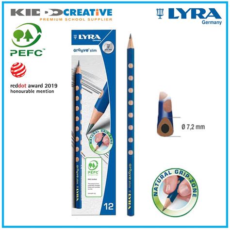 Jual LYRA GROOVE SLIM GRAPHITE PENCIL HB Shopee Indonesia