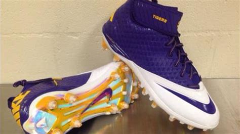 The Lsu Tigers Showcase Custom Nike Cleats For The Upcoming Football