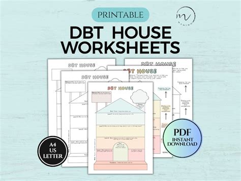 DBT House Worksheets DBT Skills Dialectical Behavior Therapy Dbt