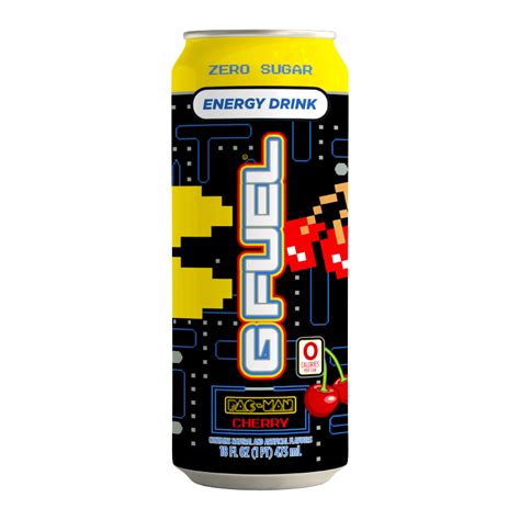 G Fuel Pac Man Power Pellet Cherry Lollipop Energy Drink