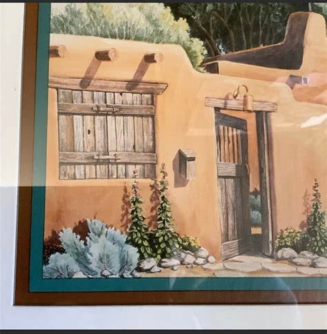 S Southwest Framed Prints Adobe Homes Wall Art Vintage Etsy