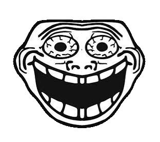 I made this front facing creepy trollface. Use it if you wanna. (repost ...