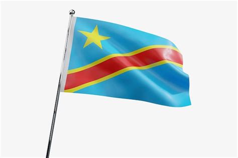 Premium Photo Democratic Republic Of The Congo Waving Fabric Flag