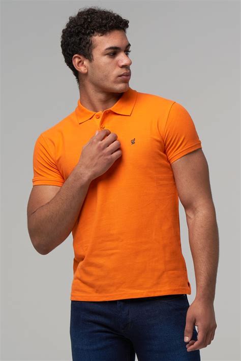 Polo Classic Naranja Polo Shirt Mens Shirts Polo Classic