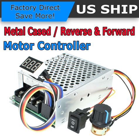 Dc 10 55v Max 60a Pwm Motor Speed Controller Cw Ccw Reversible 12v 24v 36v