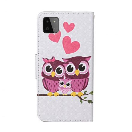 Housse Samsung Galaxy A G Famille De Hiboux Avec Lani Re Ma Coque