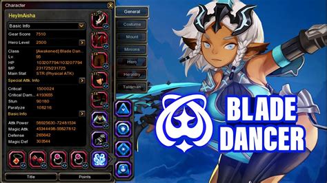 Blade Dancer Stg Project W Gear Review Dragon Nest Sea Youtube