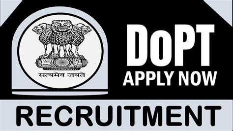 DoPT Recruitment 2024 Check Post Age Limit Qualifications And How To