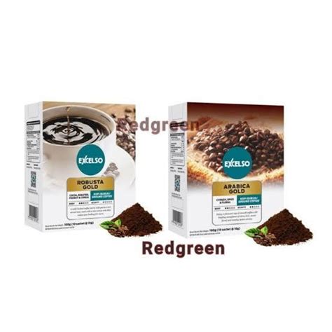 Excelso Robusta Gold Arabica Gold Box 1dus 10x10gr Kopi Bubuk Excelso