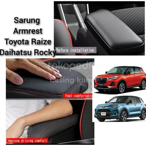 Jual Sarung Armrest Console Toyota Raize Daihatsu Rocky Kulit Leather