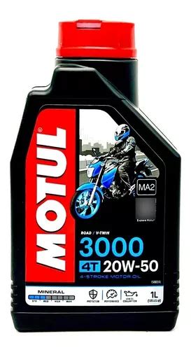 Aceite Motor 4t Motul 20w50 3000 Mineral 1 Litro Cuotas sin interés