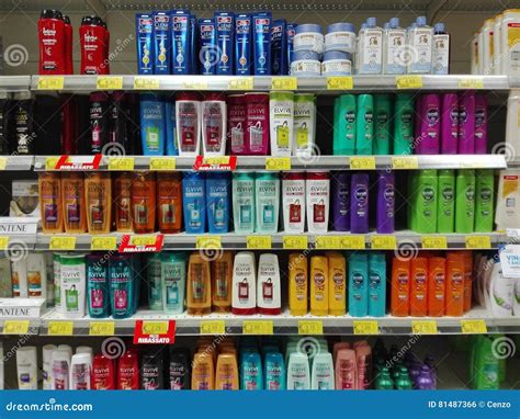 Shampoos And Liquid Soaps In A Supermarket Editorial Photo Image Of