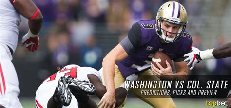 Washington vs Colorado Football Predictions, Picks & Preview