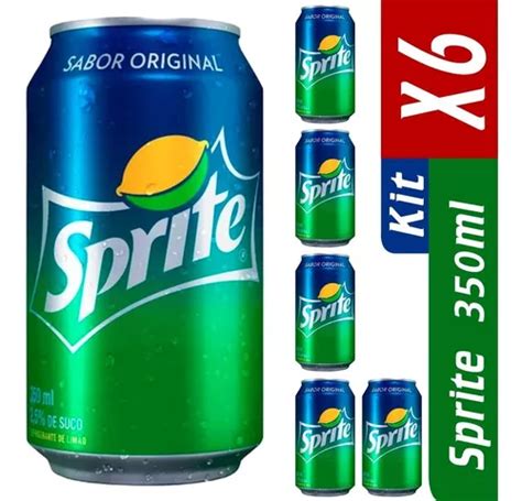 Refrigerante Limao Sprite Lata 350ml Pack Kit Engradado 6 Un