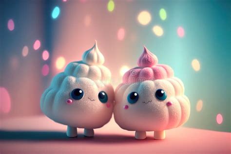 Cute Image of the Zephyr Marshmallow Characters Full of Love and ...