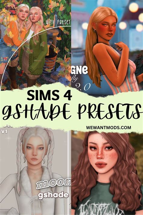 Sims Gshade Presets Collage Sims Tsr Sims Cc Sims Body Mods Hot Sex