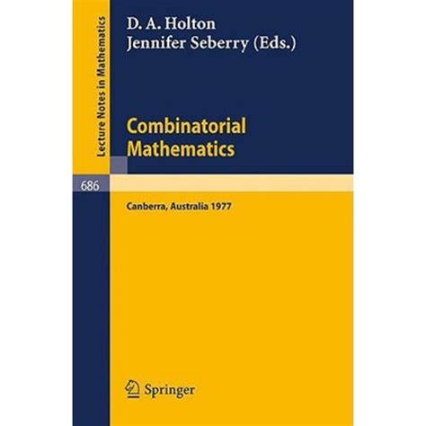 Combinatorial Mathematics Proceedings Of The International Conference