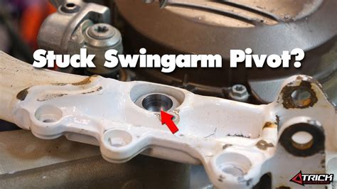 How To Remove A Seized Swingarm Pivot Bolt Youtube