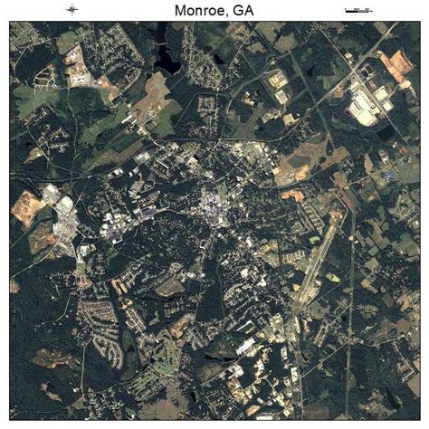 Aerial Photography Map of Monroe, GA Georgia