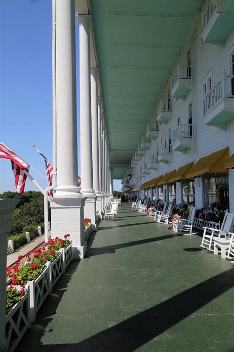 Grand Hotel Porch 2 Photograph by Mary Bedy - Fine Art America