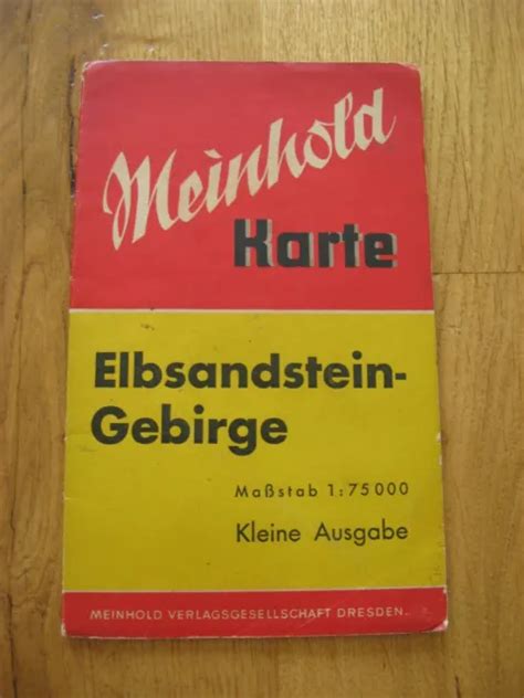 Alte Landkarte Meinhold Karte Elbsandstein Gebirge Sachsen Kleine