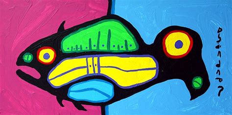 Fish Bird - Norval Morrisseau - WikiArt.org