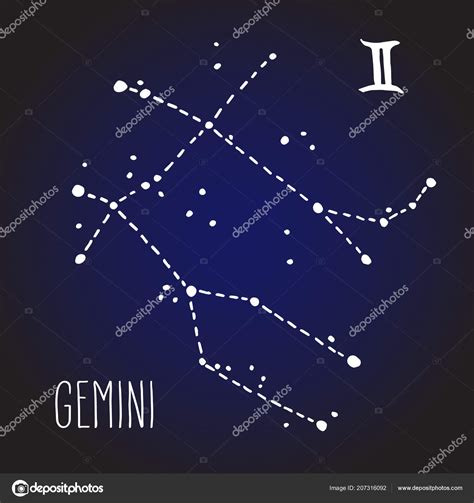 Gemini Constellation Drawing Martorano