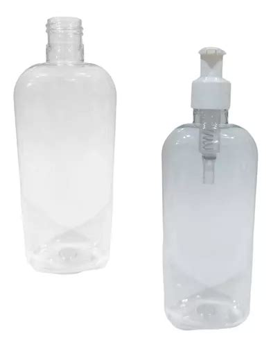 25 Envase Transparente Plastico 250 Ml Pet Oval Dosificador