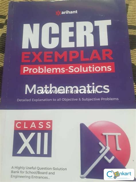 Buy Ncert Exemplar Problems Solutions Mathematics Class 12th Book In Excellent Condition At