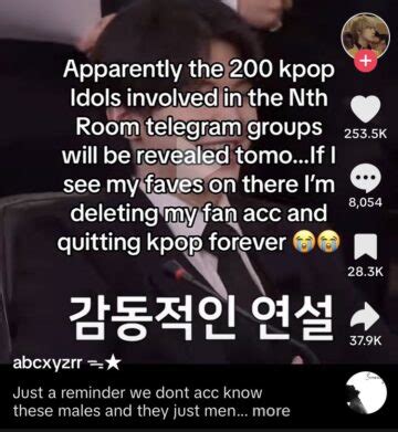 Fact Check Are Male K Pop Idols About To Be Exposed For Participating In Nth Room Sex