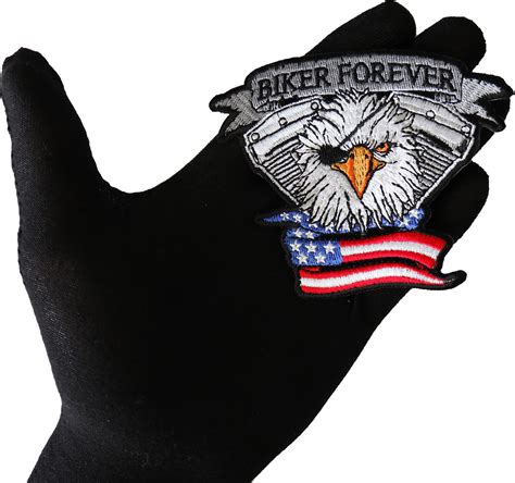 Biker Forever Eagle Eye Patch For Jackets By Ivamis Patches