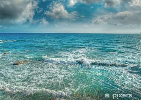 Fotobehang Wolken En Golven PIXERS NL