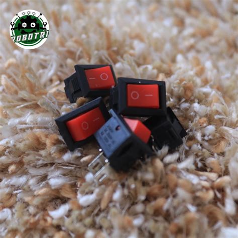 Jual ROCKER SWITCH SAKLAR POWER KCD11 10X15MM 250V 3A 125V 6A AC 2 PIN