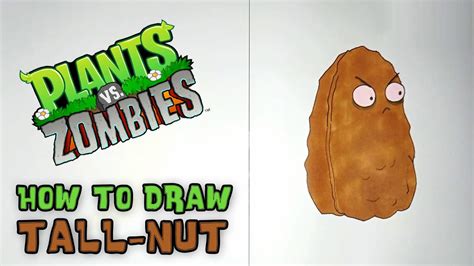 How To Draw Tall Nut Plants Vs Zombies Youtube