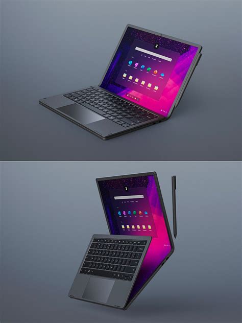 Flexbook Laptop is Basically a Giant Flexible Touchscreen Display - TechEBlog