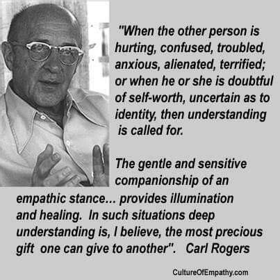 Carl Rogers Empathy Carl Rogers Quotes Carl Rogers Therapy Quotes